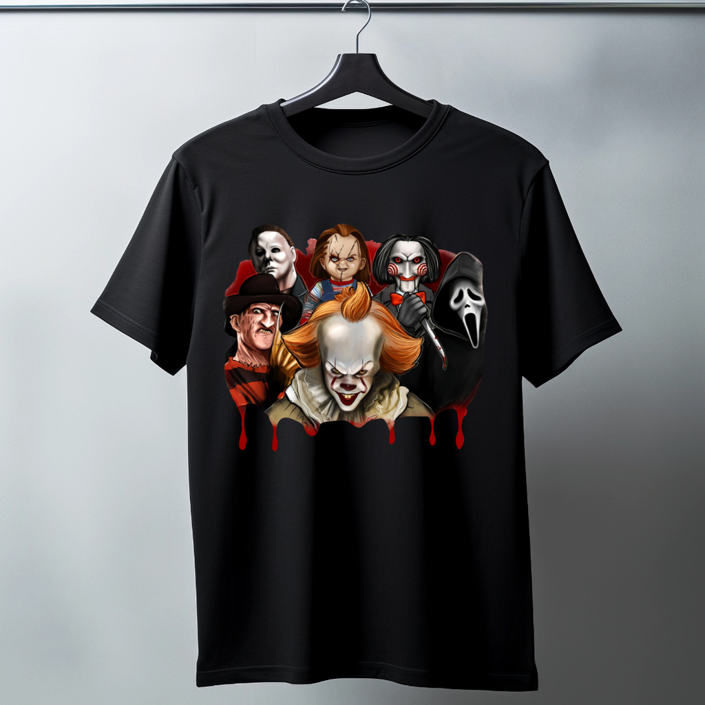 Horror Friends T-shirt- Fade to Blood