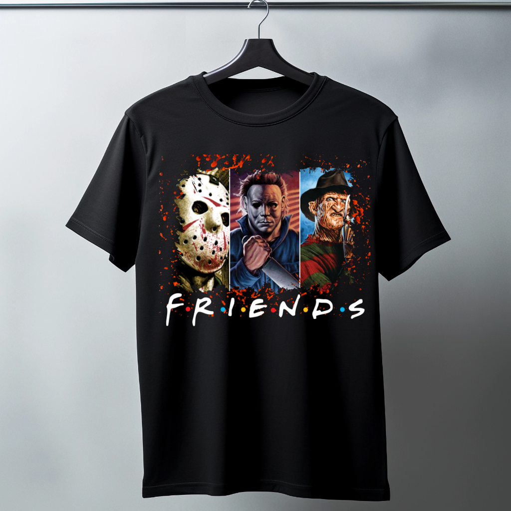 Horror Friends T-shirt- Jay, Mike & Freddy