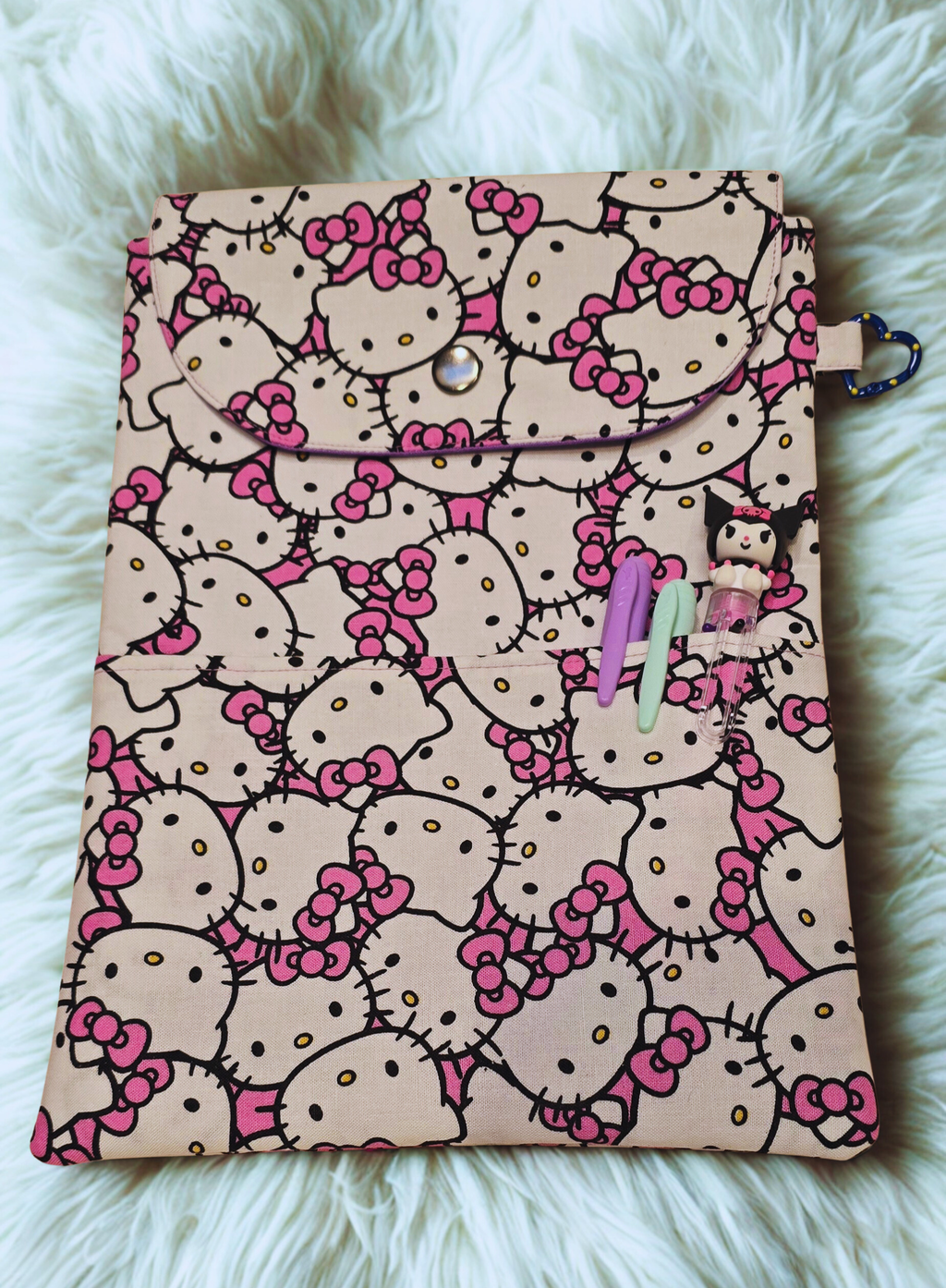 Hard cover book sleeve Hello Kitty