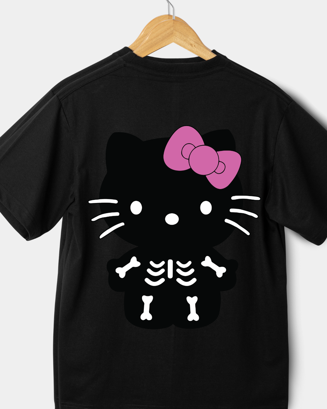 Black Skelly - HK/Pink Bow