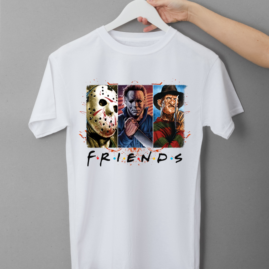 Horror Friends T-shirt- Jay, Mike & Freddy